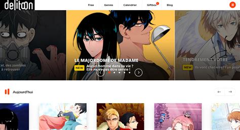 site de webtoon en ligne.
